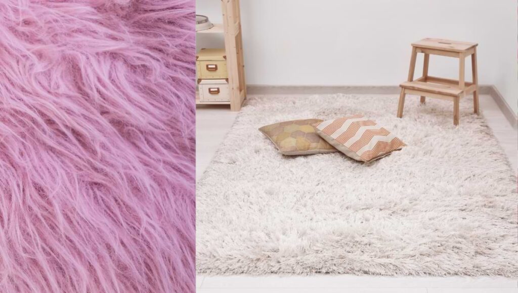 pink soft pastel rug